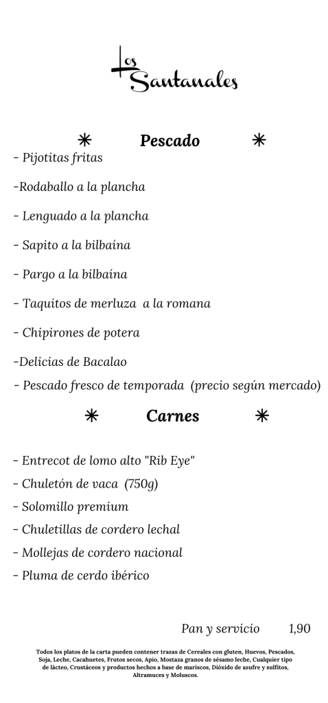CARTA DEL RESTAURANTE 3