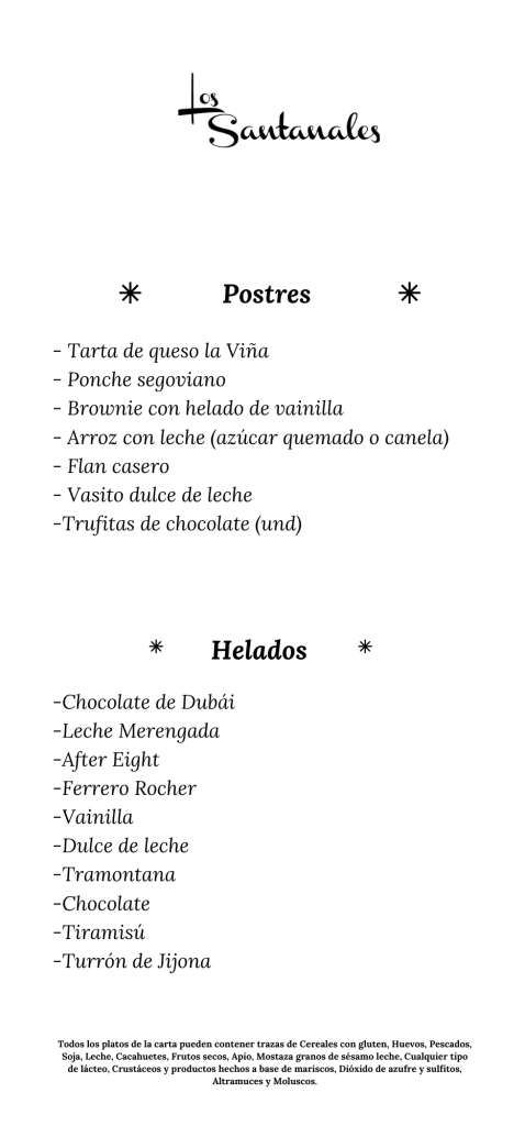 CARTA DEL RESTAURANTE 4
